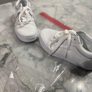 All white vans for toddler